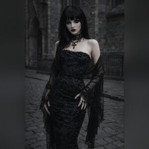 Windsor Strapless Green Floral Print Dress Size XS